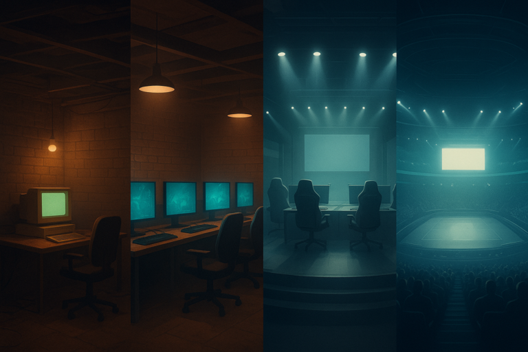 Read more about the article Jak rozwija się profesjonalizacja esportu od LAN party do wielkich aren?